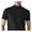 Black, variant on Men Half High Collar Slim Fit T-shirt Summer Casual Short Sleeve Solid Color Elastic Thin Pullover Tee Shirt