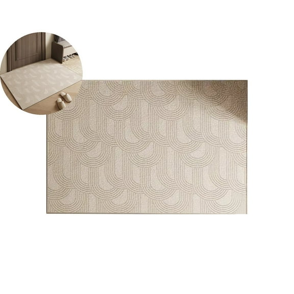 WNFJR Modern Rug, Washable Outdoor Indoor Patio Rug for Entryway Farmhouse Office Decor, Non-Slip Porch Carpet for Guest Room & Classroom