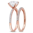 thumbnail image 3 of Everly Women's Created Moissanite 14k Rose Gold Bridal Set, 3 of 6