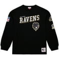 thumbnail image 2 of Men's Mitchell & Ness  Black Baltimore Ravens Training Camp Vintage Logos Long Sleeve T-Shirt, 2 of 5