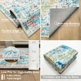 thumbnail image 3 of METSAVAIM 2x6 Runner Rug - Ultra Soft Aqua Multi Hallway Runner Rug for Entryway, Kitchen & Bedroom | Non-Slip Machine Washable Runner Rug, Stain-Resistant & Durable for High-Traffic Areas, 3 of 7