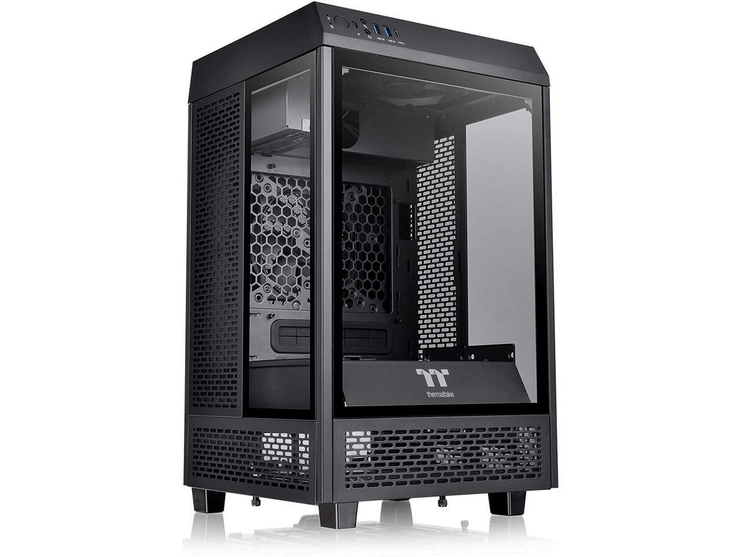 Thermaltake The Tower 100 Black Mini Chassis Tempered Glass Type-C