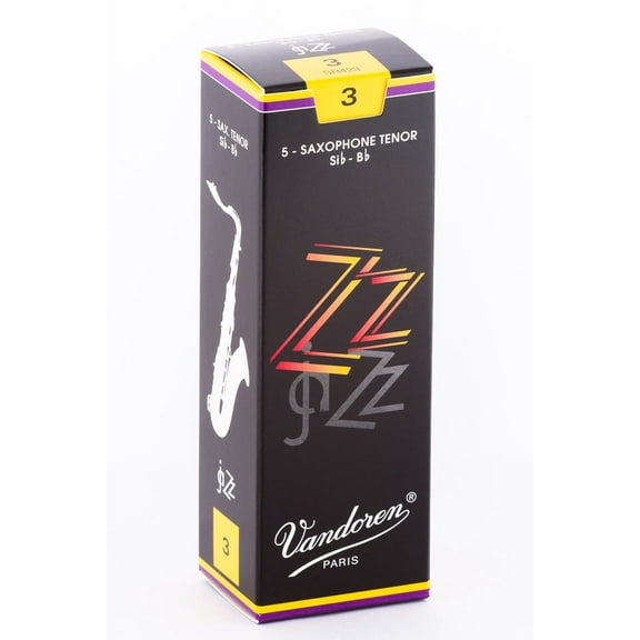 Vandoren Tenor Sax ZZ Reeds Strength #3; Box of 5