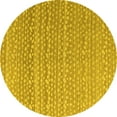 thumbnail image 1 of Ahgly Company Indoor Round Abstract Yellow Modern Area Rugs, 7' Round, 1 of 4
