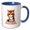 Blue/White, variant on 3drose, No, I Am Definitely Not Being Sarcastic and a Funny Cat Gift, Charm, 11oz Magic Transforming Mug