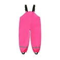 thumbnail image 1 of Rain Pants for Kids, Waterproof Polyester with Reflective Cuffs and Adjustable Straps, Flat Waist Design, Four-Season Use, for Outdoor Play and Puddle Jumping, 1 of 9