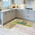 thumbnail image 2 of Happy Easter Kitchen Rugs Set of 2, Cute Bunny Ears Spring Kitchen Matsand Door Mat, Easter Egg Carrot TruckDecorative Seasonal Kitchen Floor Mat 17x29 and 17x47 Inch AKM021, 2 of 6