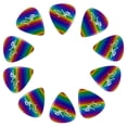 thumbnail image 2 of D'Luca Celluloid Standard Guitar Picks Rainbow 1.0mm Heavy 10 Pack, 2 of 4