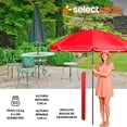 thumbnail image 2 of Sombrilla Para Playa Con Base Jardin Patio Alberca Exteriores Plegable 2X1.95 Metros Acero Reforzada Inclinación Manivela Ajustable Ideal Para Potegerte Del Sol, 2 of 7