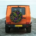 thumbnail image 2 of Daiia Neon Mardi Gras Tire Covers , Travel Trailer Camper Truck SUV Motorhome Waterproof Wheel Cover, Sun Rain Snow Protector-17 inch, 2 of 9