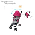 thumbnail image 4 of Carriola Plegable con Reclinado y Toldo Carri D'Bebe - Rosa, 4 of 7