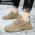 thumbnail image 2 of Xiaoxatg Men's Casual Shoes Winter Style Comfortable Warm Work Footwear for Everyday Use 8.5 Khaki, 2 of 9