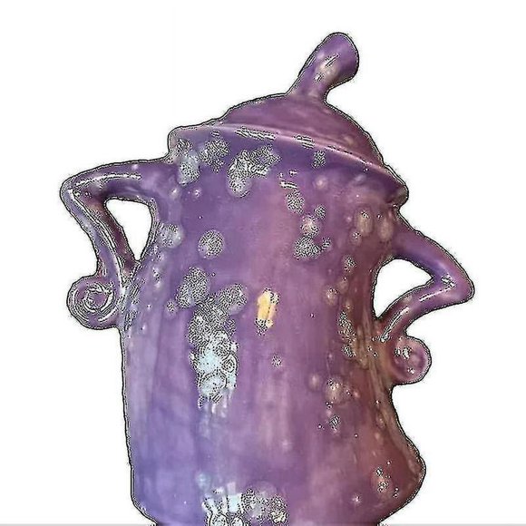 Canister With Attitude Cute Sassy Storage Canister Fun Ceramic Desktop Ornaments hao Purple