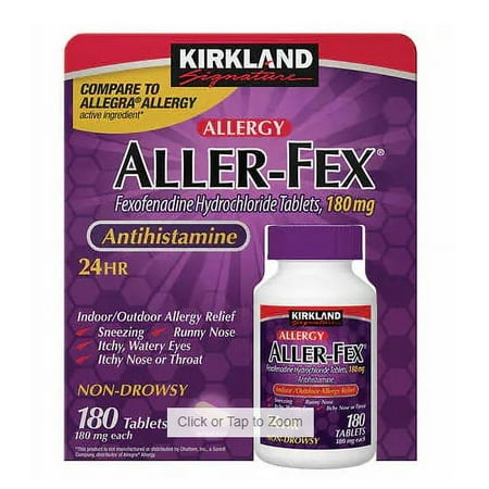KS Aller-Fex Antihistamine 180 mg., 180 Tablets