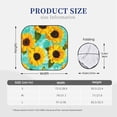 thumbnail image 3 of Fotbe Yellow Sunflowers With Green Leaves Juego de 2 Piezas de Parasoles para Parabrisas | Bloqueador Solar para Auto | Accesorios Plegables para Protección Solar Interior-Small, 3 of 6