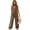 Brown, variant on Rove Studio Women’s Sleeveless V Neck Jumpsuit, Casual Loose Wide Leg Romper With Pockets, Breathable Summer Overalls For Beach Vacation Daily Wear Green S