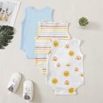 thumbnail image 2 of Actgleam Baby Sleeveless Bodysuits Snap Closure Onesies for Newborns，6-9 Months, 2 of 9