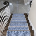 thumbnail image 2 of SussexHome Sisal Design 9" X 28" Stair Treads - 70 % Cotton Anti-Slip Carpet Strips for Indoor Stairs-Easy to Install Stair Treads with Double Adhesive Tape-Safe, Extra-Grip, 10-Pack-Navy, 2 of 8