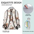 thumbnail image 5 of Highland Cow and Butterfly Print Backpack for School, Cute School Bag with Adjustable Shoulder Straps and Padded Back, 15.3"x11"x7.1", 5 of 5