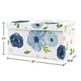 thumbnail image 2 of Watercolor Floral Navy Pink Rose Storage Fabric Toy Box by Sweet Jojo Designs, 2 of 4