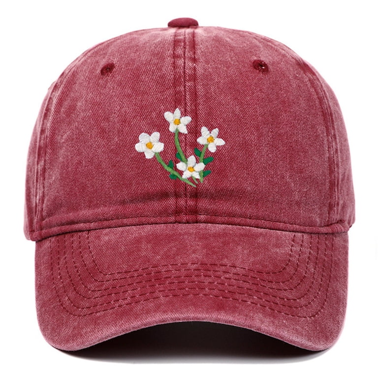Hat for Women qinhaie Elegant Floral Embroidered Baseball  display picture 3