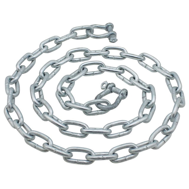 Extreme Max 3006.6572 BoatTector Galvanized Steel Anchor Chain, 5/16" x 5'