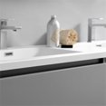 thumbnail image 5 of Fresca Lazzaro 60" Gray Free Standing Double Sink Modern Bathroom Vanity with Medicine Cabinet, 5 of 9