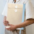 thumbnail image 3 of Weiweiguan 1pc Waterproof Gauze Zipper File Bag Office File Bag Documents Pouch Zipper Bag, 3 of 6
