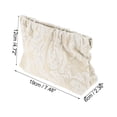 thumbnail image 3 of Bolsas de cosméticos de cierre a presión de bordado grande para mujeres de Unique Bargains de 1 pieza para actividades al aire libre en lienzo beige, 3 of 3