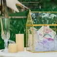thumbnail image 5 of NCYP Gold House-shaped Terrarium Storage Box with Top Opening Lid, for Cards, Decorations (Glass Box Only), 5 of 10