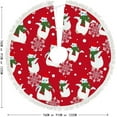 thumbnail image 5 of GZHJMY Christmas Penguin Snowmen Christmas Tree Skirt 48" for Indoor Outdoor Holiday Party Office Store Cupboard Decoration, 5 of 5