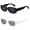 Black+White, variant on Retro Small Square Sunglasses 2 Pack, UV400 Full Protection Shades, Unisex Outdoor Sun Glasses, Fashion Casual Eyewear, Multiple Colors Available