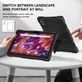 thumbnail image 2 of Hoibon For Digiland DL 1050 / Digiland S10 Tablet 10.1 inch MEIZE D115 KADYBE D115 Case&Shoulder Strap Kickstand Cover for ANTEMPER D106/TOOTON K110 K118/Relndoo YOBANSE T618 10.1" Tablet (Black), 2 of 6