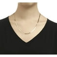 thumbnail image 6 of Donatello Gian, Sterling Silver Flat Herringbone Chain Necklace 3MM, Solid 925 Italy, 16-24 inch, 14K Gold Plated, 6 of 6