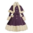 thumbnail image 3 of Vestido de estilo Lolita con volantes para mujer, maxivestido femenino elegante de manga larga, vestido plisado de princesa estético Vintage, 2022, 3 of 3