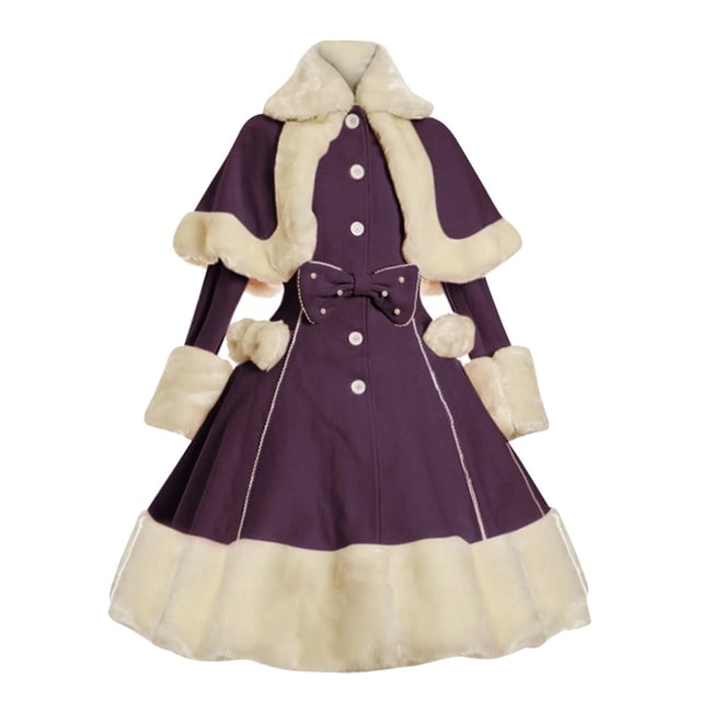 Vestido de estilo Lolita con volantes para mujer, maxivestido femenino elegante de manga larga, vestido plisado de princesa estético Vintage, 2022