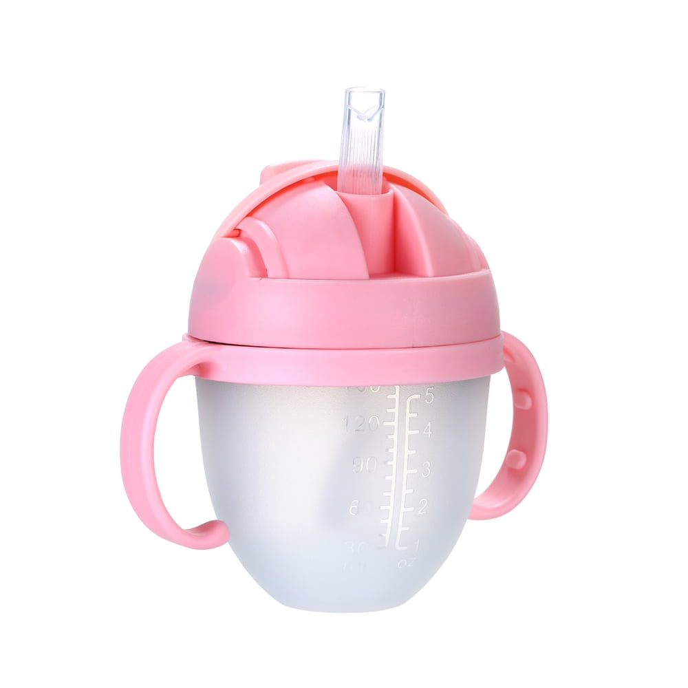 150ml/ 5oz Baby Water Bottle with Straw Wide Mouth Feeding Bottle