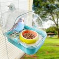 thumbnail image 1 of Comedero para pájaros, comedero para pájaros antimanchas para jaulas, comedero para pájaros antiderrames para periquitos, loros, cacatúas, agapornis y bebederos para pájaros en jaulas., 1 of 8