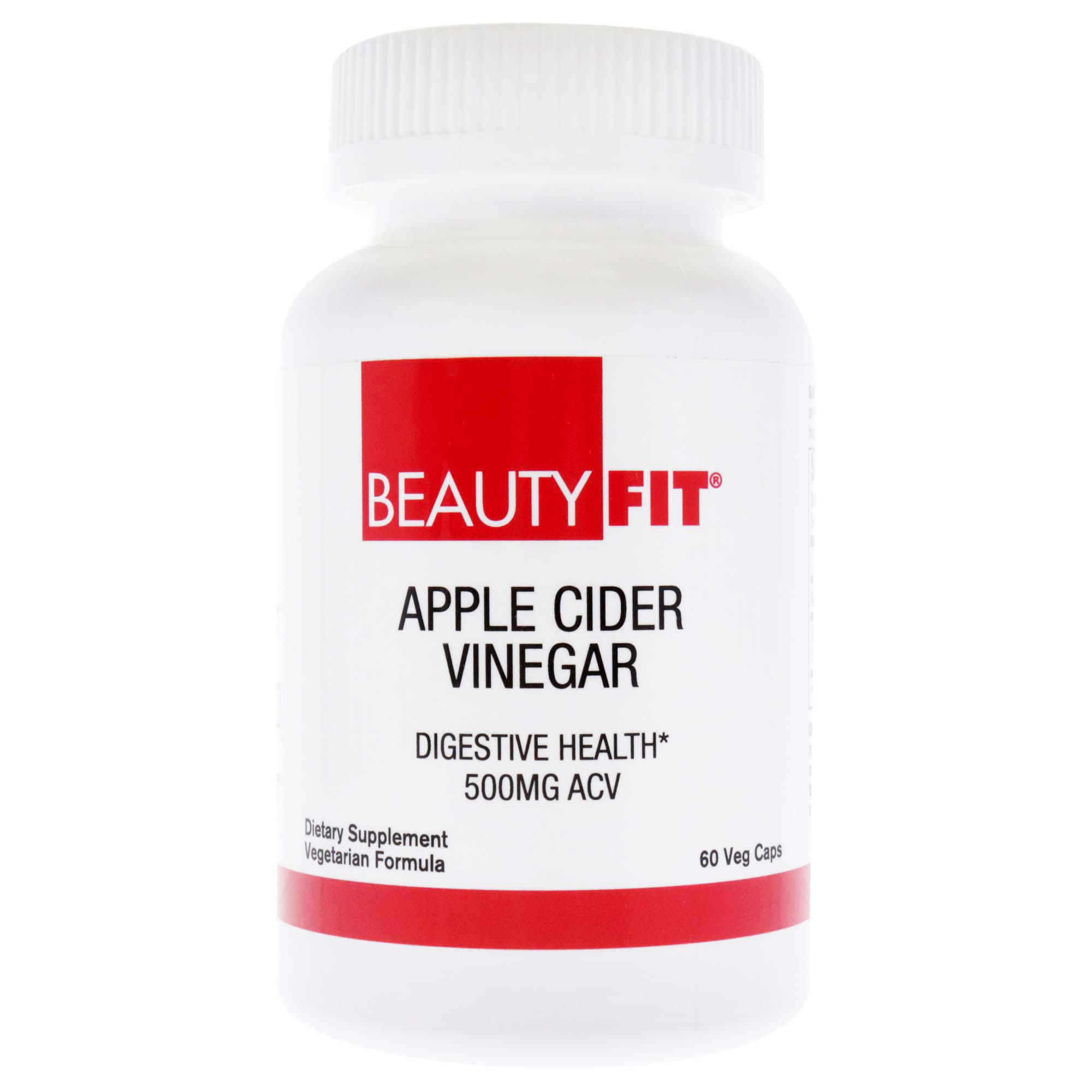 BeautyFit Apple Cider Vinegar, Dietary Supplement for Women, 60 Count
