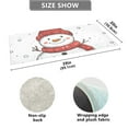 thumbnail image 3 of Red Hat Snowman Bathroom Rug 39x20 Non Slip Quick Dry Washable Bathroom Mats for Bedroom Living Room Kitchen, 3 of 7