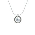 thumbnail image 2 of Delight Jewelry Silvertone Little Bird Initial - N - Gymnastics Mom Ring Charm Necklace, 18", 2 of 4