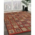 thumbnail image 3 of Ahgly Company Machine Washable Indoor Rectangle Abstract Tomato Red Area Rugs, 5' x 8', 3 of 7