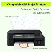 Koala Inkjet Printable Heat Transfer Vinyl Paper, Dark Transfer Paper for Dark or Light Color Cotton T-Shirt 10 Sheets