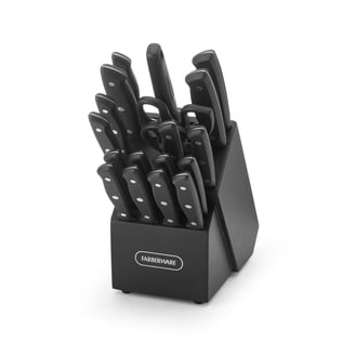 Oster Whitmore 14-Piece Cutlery Set with Black Walnut Handle and