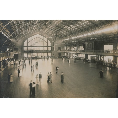 24"x36" Gallery Poster, Dancing pavilion at Bo-Lo, Bois Blanc Island, Detroit River 1914