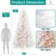 thumbnail image 5 of Naomi Home Bonnie Minimalist Christmas Tree-Color:White,Size:9ft, 5 of 16