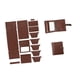 thumbnail image 5 of Juego de billetera de cuero DIY, billetera para tarjetas de crédito, bolsas tejidas a mano, costura preperforada Marron oscuro, 5 of 9
