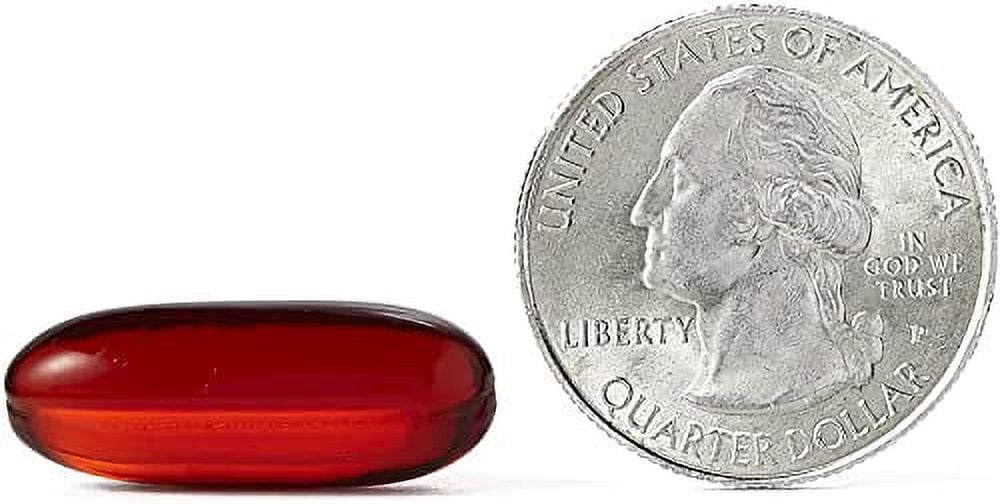 MegaRed Omega-3 Krill Oil Supplement 1000mg - Ultra Strength Softgels (60 Count in A Box), Has No Fishy Aftertaste, Has EPA and DHA, Antioxidant, Astaxanthin- 2 Pack