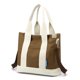 thumbnail image 2 of Bolso bandolera para mujer Bolso de lona informal con cremallera Bolso para mujer (Marrón), 2 of 6
