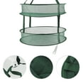 thumbnail image 4 of Unique Bargains 1 Pc Durable Double Layer Clothe Drying Basket for Balcony 4.72"x18.9" 55L Dark Green, 4 of 6